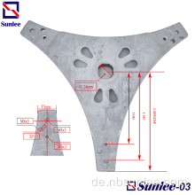 Aluminium-Druckguss Waschmaschine Dreieckiger Flansch